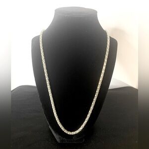 Scale Chain 24” + 1” Silver Costume Jewelry